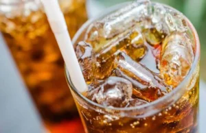 cold drink while food